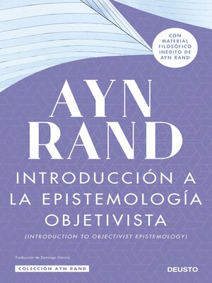 cover image of Introducción a la epistemología objetivista